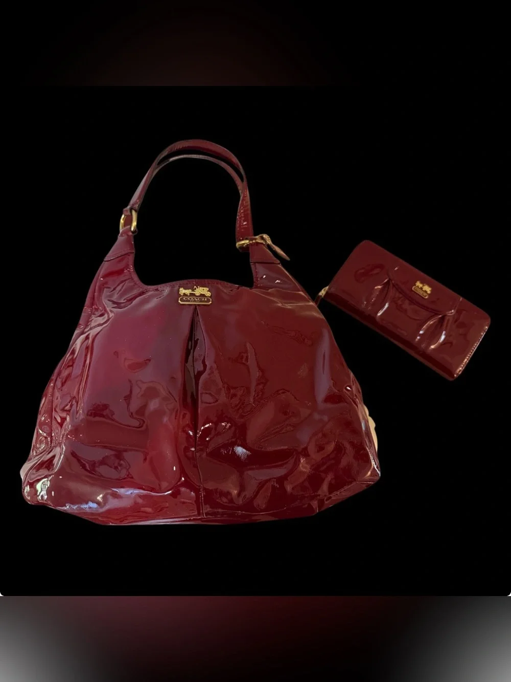 Coach Madison Maggie - Leather Bag and Wallet